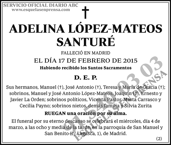 Adelina López-Mateos Santuré